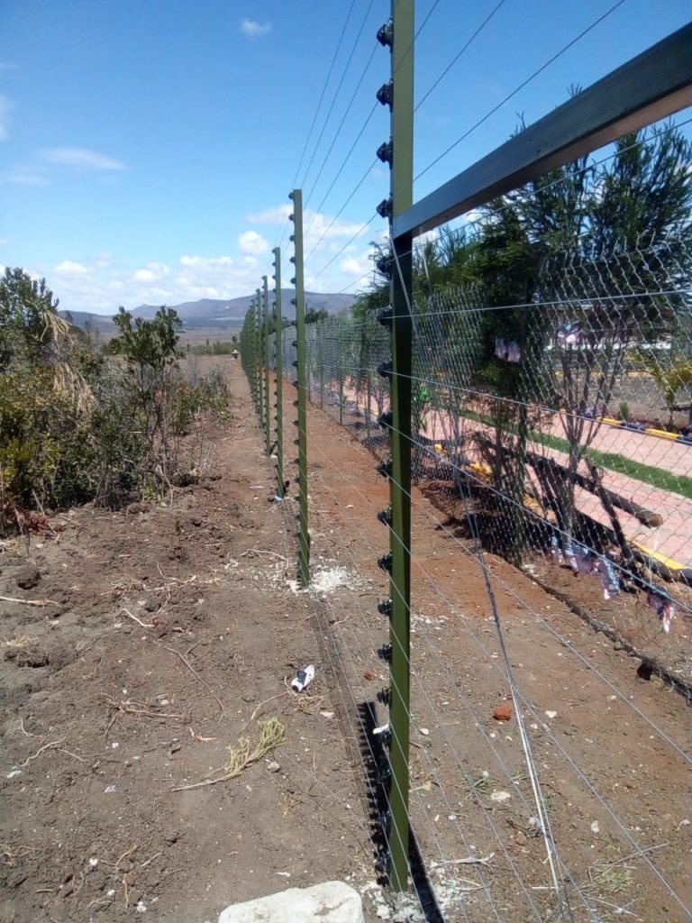 Free standing electric fences in Kenya