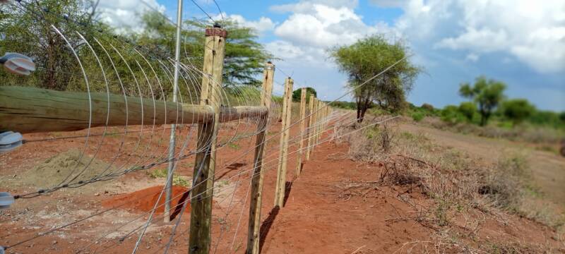A solar powered farm fence in Kenya - Call 0722 708034
